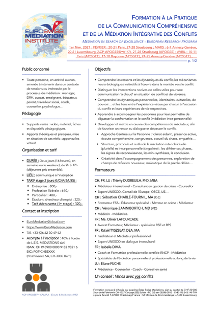 2021-Médiation Pratique-Formation